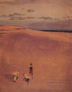  Beach Painting - The Beach at Selsey Bill James Abbott McNeill Whistler